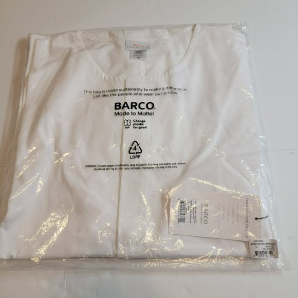 Barco Essentials Dental Lab Coat, BE006X, Unisex XXL,White, New in PKG - Picture 1 of 6
